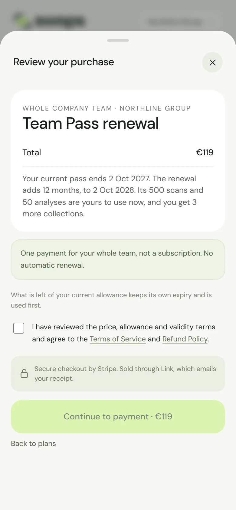 The Team Pass renewal review