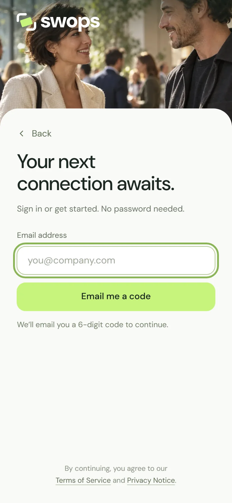 The email step